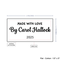 PPLR_HIDDEN_PRODUCT Text Only Medium Large Label (1.5"x3"-Cotton)