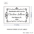 PPLR_HIDDEN_PRODUCT Swirl Accent Border (2"x3" Cotton - 12 labels/set)