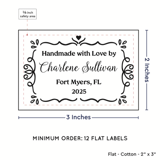 PPLR_HIDDEN_PRODUCT Swirl Accent Border (2"x3" Cotton - 12 labels/set)