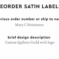 PPLR_HIDDEN_PRODUCT Reorder Previous Label Design - SATIN