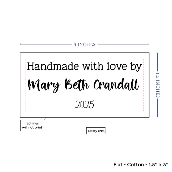 PPLR_HIDDEN_PRODUCT Text Only Medium Large Label (1.5"x3"-Cotton)