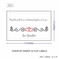 PPLR_HIDDEN_PRODUCT Double Heart Quote (2"x3" Cotton - 12 labels/set)