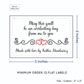 PPLR_HIDDEN_PRODUCT Double Heart Quote (2"x3" Cotton - 12 labels/set)