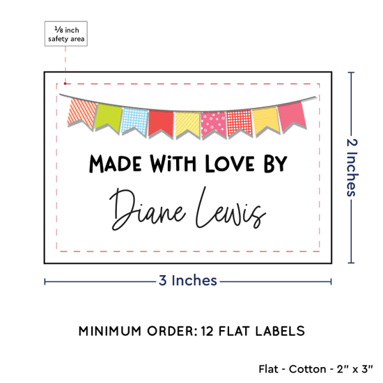 PPLR_HIDDEN_PRODUCT Colorful Banner (2"x3" Cotton - 12 labels/set)