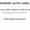 PPLR_HIDDEN_PRODUCT Reorder Previous Label Design - SATIN
