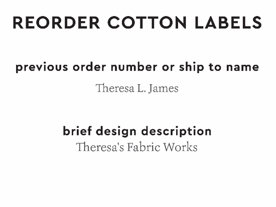 PPLR_HIDDEN_PRODUCT Reorder Previous Label Design - COTTON