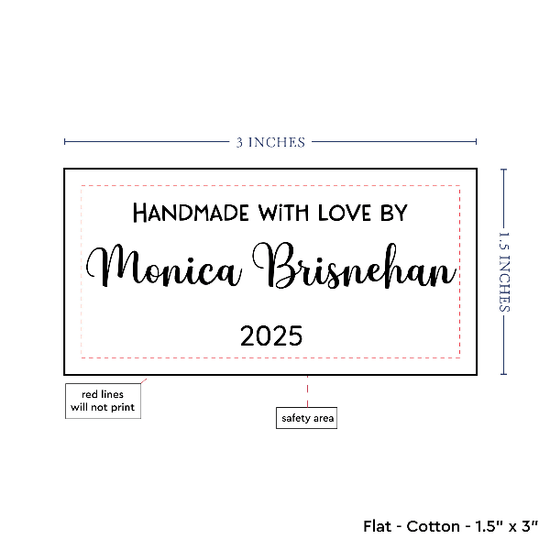 PPLR_HIDDEN_PRODUCT Text Only Medium Large Label (1.5"x3"-Cotton)