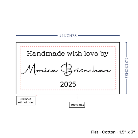 PPLR_HIDDEN_PRODUCT Text Only Medium Large Label (1.5"x3"-Cotton)
