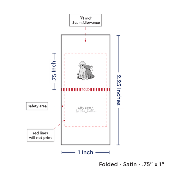 PPLR_HIDDEN_PRODUCT Print Your Logo/Image on Satin Tags (1" wide - Satin)