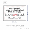 PPLR_HIDDEN_PRODUCT Double Heart Quote (2"x3" Cotton - 12 labels/set)