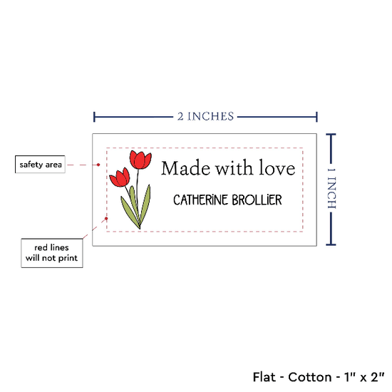 PPLR_HIDDEN_PRODUCT Spring Tulips (2"x1"-Cotton)