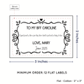 PPLR_HIDDEN_PRODUCT Swirl Accent Border (2"x3" Cotton - 12 labels/set)