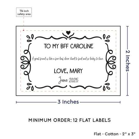PPLR_HIDDEN_PRODUCT Swirl Accent Border (2"x3" Cotton - 12 labels/set)