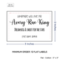 PPLR_HIDDEN_PRODUCT Large Text Only Label (2"x3"-Cotton)