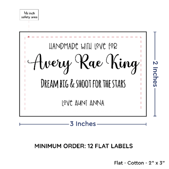 PPLR_HIDDEN_PRODUCT Large Text Only Label (2"x3"-Cotton)