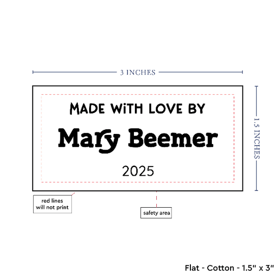 PPLR_HIDDEN_PRODUCT Text Only Medium Large Label (1.5"x3"-Cotton)