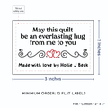 PPLR_HIDDEN_PRODUCT Double Heart Quote (2"x3" Cotton - 12 labels/set)