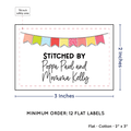 PPLR_HIDDEN_PRODUCT Colorful Banner (2"x3" Cotton - 12 labels/set)