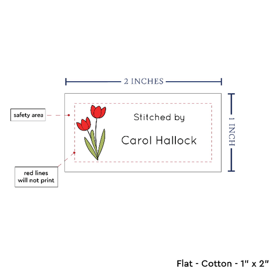 PPLR_HIDDEN_PRODUCT Spring Tulips (2"x1"-Cotton)