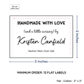 PPLR_HIDDEN_PRODUCT Large Text Only Label (2"x3"-Cotton)