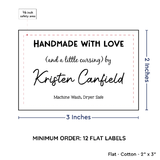 PPLR_HIDDEN_PRODUCT Large Text Only Label (2"x3"-Cotton)