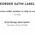 PPLR_HIDDEN_PRODUCT Reorder Previous Label Design - SATIN