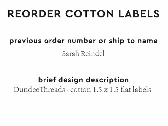 PPLR_HIDDEN_PRODUCT Reorder Previous Label Design - COTTON