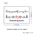 PPLR_HIDDEN_PRODUCT Double Heart Quote (2"x3" Cotton - 12 labels/set)