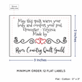 PPLR_HIDDEN_PRODUCT Double Heart Quote (2"x3" Cotton - 12 labels/set)