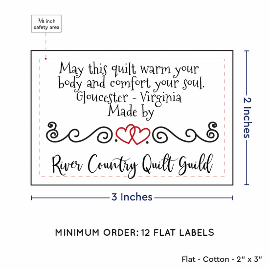 PPLR_HIDDEN_PRODUCT Double Heart Quote (2"x3" Cotton - 12 labels/set)