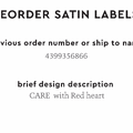 PPLR_HIDDEN_PRODUCT Reorder Previous Label Design - SATIN