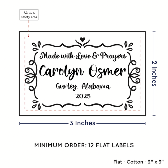 PPLR_HIDDEN_PRODUCT Swirl Accent Border (2"x3" Cotton - 12 labels/set)
