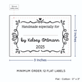 PPLR_HIDDEN_PRODUCT Swirl Accent Border with Fill in Blanks (2"x3" Cotton - 12 labels/set)