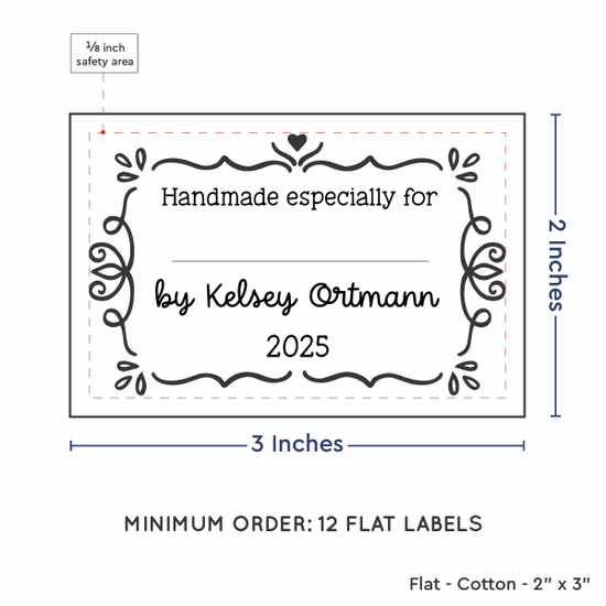 PPLR_HIDDEN_PRODUCT Swirl Accent Border with Fill in Blanks (2"x3" Cotton - 12 labels/set)