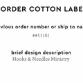 PPLR_HIDDEN_PRODUCT Reorder Previous Label Design - COTTON