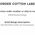 PPLR_HIDDEN_PRODUCT Reorder Previous Label Design - COTTON