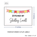 PPLR_HIDDEN_PRODUCT Colorful Banner (2"x3" Cotton - 12 labels/set)