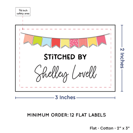 PPLR_HIDDEN_PRODUCT Colorful Banner (2"x3" Cotton - 12 labels/set)
