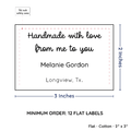 PPLR_HIDDEN_PRODUCT Large Text Only Label (2"x3"-Cotton)