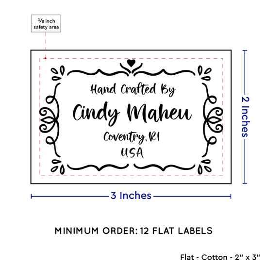 PPLR_HIDDEN_PRODUCT Swirl Accent Border (2"x3" Cotton - 12 labels/set)