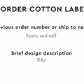PPLR_HIDDEN_PRODUCT Reorder Previous Label Design - COTTON