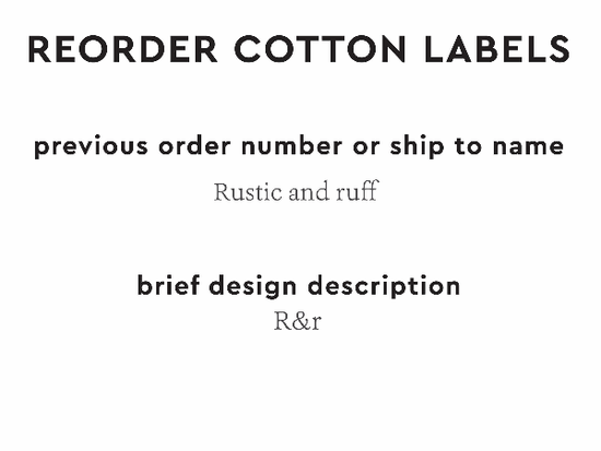 PPLR_HIDDEN_PRODUCT Reorder Previous Label Design - COTTON