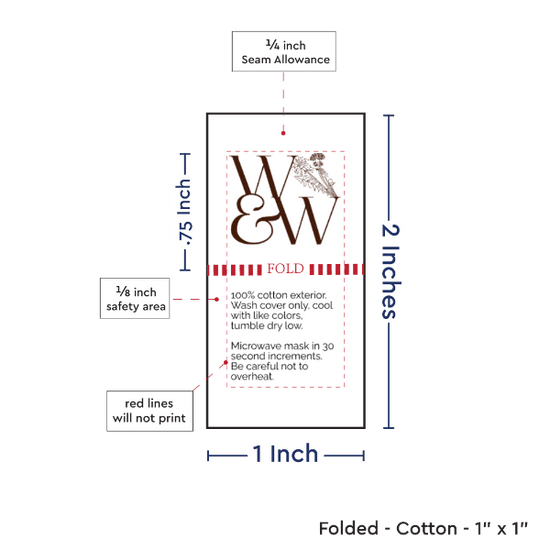 PPLR_HIDDEN_PRODUCT Print Your Logo or Image on FOLDED Cotton Tags