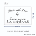 PPLR_HIDDEN_PRODUCT Double Heart Border (2"x3" Cotton - 12 labels/set)