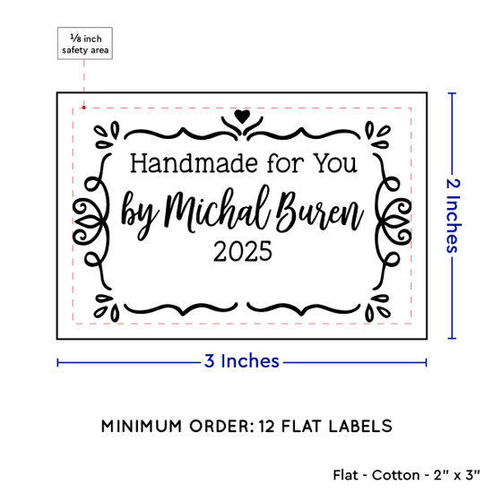 PPLR_HIDDEN_PRODUCT Swirl Accent Border (2"x3" Cotton - 12 labels/set)
