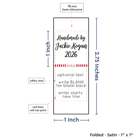 PPLR_HIDDEN_PRODUCT Handmade Square (1" wide - Satin)