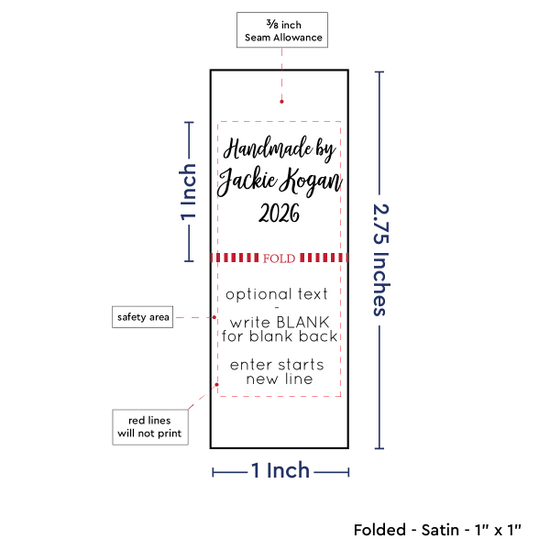 PPLR_HIDDEN_PRODUCT Handmade Square (1" wide - Satin)