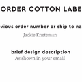 PPLR_HIDDEN_PRODUCT Reorder Previous Label Design - COTTON