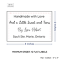 PPLR_HIDDEN_PRODUCT Large Text Only Label (2"x3"-Cotton)
