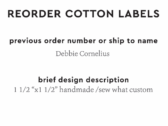 PPLR_HIDDEN_PRODUCT Reorder Previous Label Design - COTTON